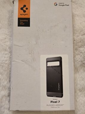 Spigen Pixel 7 Rugged Armor Case Black New ACSO4698